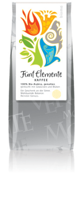 Picture of Fünf Elemente Kaffee,  250g gemahlen, 100%Arabica  M.H.D.: 12.2023